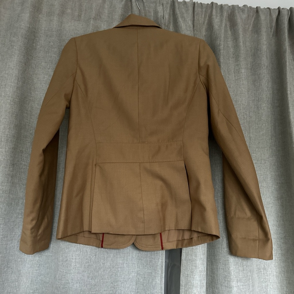 Isaac Mizrahi Tan Camel Colored blazer size 6 - Picture 3 of 6